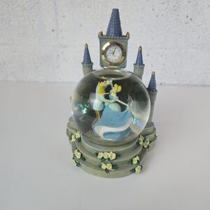 Disney Cinderella Castle Snow Globe Music Box Figurine